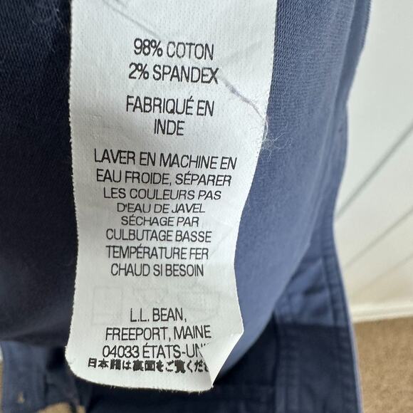 L.L. Bean Pants Women’s 12 Blue Gray Favorite Fit Cargo Utility Pockets Outdoors - Picture 9 of 9